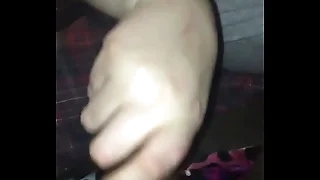 BBW strokes sombre cock